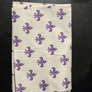 Saints pattern table runner